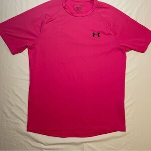Under Armour Men's Bright Pink Short Sleeve Athletic Tee